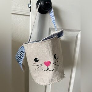 Custom fabric Easter basket with stuffers